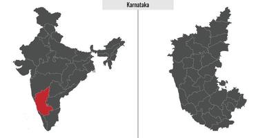 carte Etat de Inde vecteur