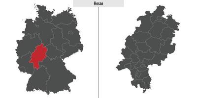 carte Etat de Allemagne vecteur