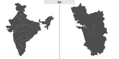 carte Etat de Inde vecteur