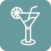 cocktail icône vecteur conception