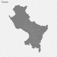 haute qualité carte est une Province de Pérou vecteur