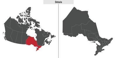 carte province du canada vecteur