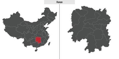 carte province de chine vecteur