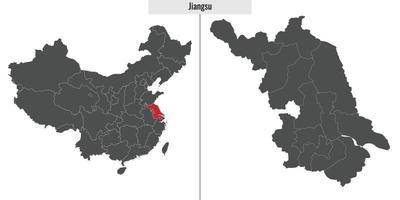 carte province de chine vecteur