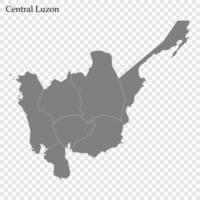 haute qualité carte de Région de philippines vecteur