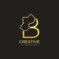 lettre b icône vecteur logo illustration conception