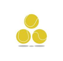 création de logo de balle de tennis vecteur