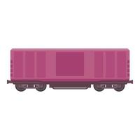 industrie wagon icône dessin animé vecteur. cargaison des biens vecteur