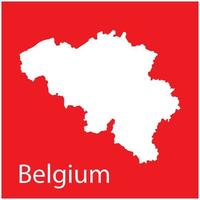 Belgique carte icône vecteur