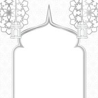 islamique vente affiche modèle avec gratuit espace pour texte ou image. il a impressionnant Couleur mandala avec dôme et lanterne ornement. conception pour bannières, salutation cartes, social médias et la toile. vecteur