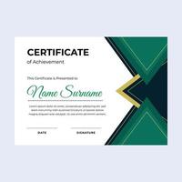 vert certificat de réussite adapté pour récompenses dans entreprise, personnel entreprise, et communauté vecteur