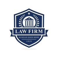 vecteur de conception de logo de cabinet d'avocats