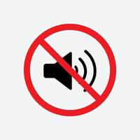 vecteur interdit signe klaxon fait du une bruyant du son non bruit signe