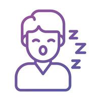 un icône de en train de dormir Hommes vecteur conception