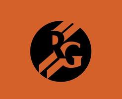 Roland garros tennis logo noir français ouvert tournoi symbole champion conception vecteur abstrait illustration avec Orange Contexte