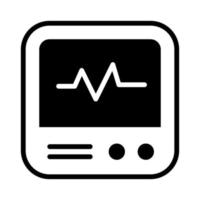 électrocardiogramme vecteur icône dans moderne style, modifiable conception