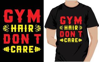 Gym T-shirt conception modèle, Gym faire des exercices T-shirt, Gym t-shirts pour Dames, Gym logo T-shirt vecteur