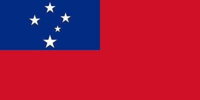 illustration simple du drapeau des samoas pour le jour de lindépendance ou les élections vecteur