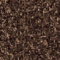 sans couture marron camouflage modèle avec avec pixel rétro effet. petit mixte particules. dense abstrait Contexte. armée ou chasse masquage texture pour vêtements, tissu, textile, sport marchandises. vecteur