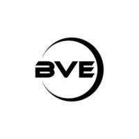 bve lettre logo conception dans illustration. vecteur logo, calligraphie dessins pour logo, affiche, invitation, etc.