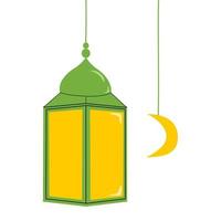 pendaison lanterne islamique décoration vecteur