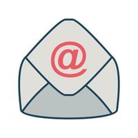 vecteur vecteur dessin animé courrier enveloppe icône dans email signe illustration
