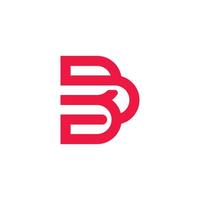 b lettre initiale logo conception modèle vecteur
