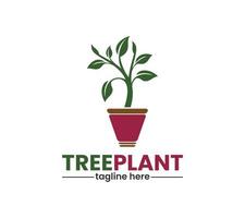 arbre plantation logo conception avec semis croissance, agriculture, grandir conception inspiration, sur blanc arrière-plan, vecteur illustration.