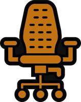 conception d'icône de vecteur de chaise de bureau
