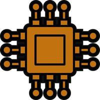 conception d'icône de vecteur de processeur