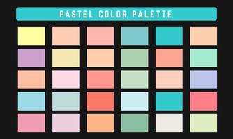 palette de couleurs vectorielles pastel vecteur