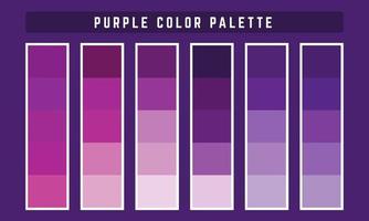 palette de couleurs vectorielles violet