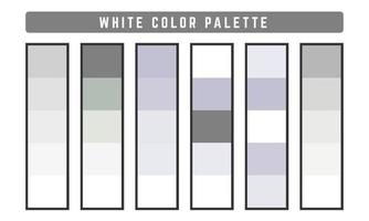 palette de couleurs vectorielles blanc vecteur