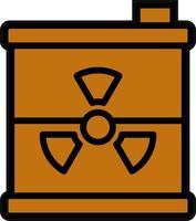 nucléaire déchets vecteur icône conception