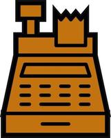 conception d'icône de vecteur de caisse enregistreuse