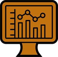 conception d'icône de vecteur de statistiques