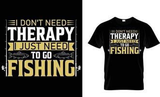 pêche, typographie, vecteur T-shirt conception