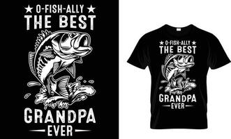 pêche, typographie, vecteur T-shirt conception