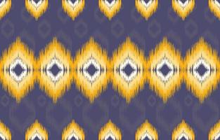 Jaune et violet en tissu ikat sans couture modèle géométrique ethnique traditionnel broderie style.design pour arrière-plan, tapis, tapis, sarong, vêtements, vecteur illustration.