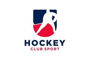vecteur initiales lettre u avec le hockey Créatif géométrique moderne logo conception.
