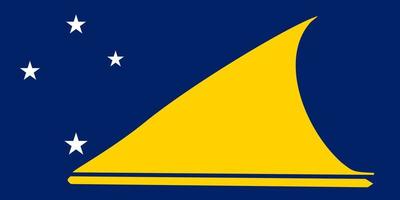 illustration simple du drapeau tokelau pour le jour de l'indépendance ou les élections vecteur