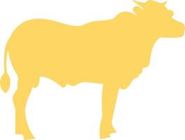 vache silhouette icône sacrificiel animal vecteur