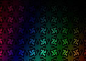 foncé multicolore, arc en ciel vecteur modèle dans polygonal style avec cubes.