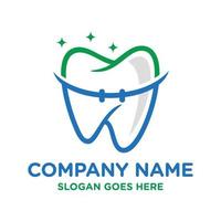 dentaire, dentisterie, dent logo conception vecteur