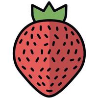 nourriture rouge fruit fraise vecteur