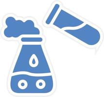 conception d'icône de vecteur de réaction chimique