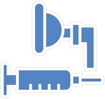 conception d'icône de vecteur d'anesthésie