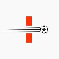 initiale lettre je football Football logo. football club symbole vecteur