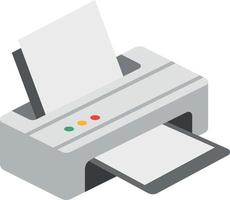 illustration vectorielle d'imprimante sur un fond. symboles de qualité premium. icônes vectorielles pour le concept et la conception graphique. vecteur