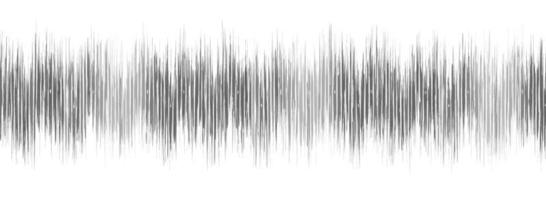onde sonore grise sur fond de papier blanc, concept de diagramme d'onde de tremblement de terre, conception pour l'éducation et la science, illustration vectorielle. vecteur